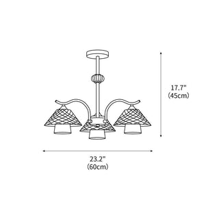 Flared Modern Ceramic Chandelier