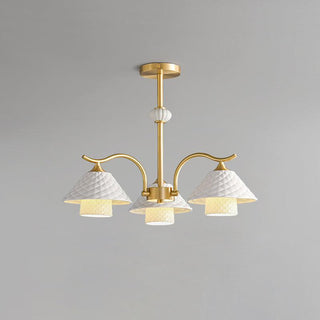 Flared Modern Ceramic Chandelier