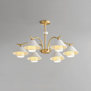 Flared Modern Ceramic Chandelier