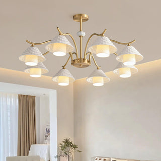 Flared Modern Ceramic Chandelier