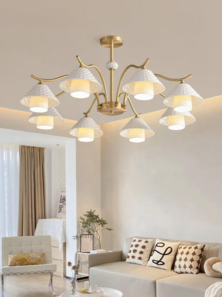 Flared Modern Ceramic Chandelier