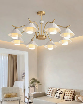 Flared Modern Ceramic Chandelier