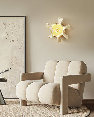 Fleur Cream Resin Wall Sconce