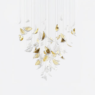 Mara Art Deco Glass Chandelier