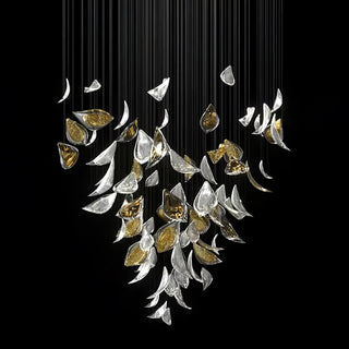 Mara Art Deco Glass Chandelier