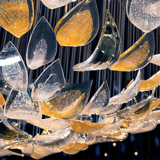 Mara Art Deco Glass Chandelier