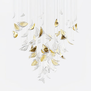 Mara Art Deco Glass Chandelier
