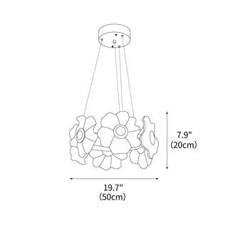 Aura Flora Glass Chandelier