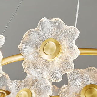 Aura Flora Glass Chandelier