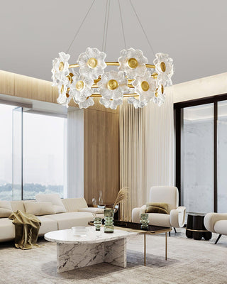 Aura Flora Glass Chandelier