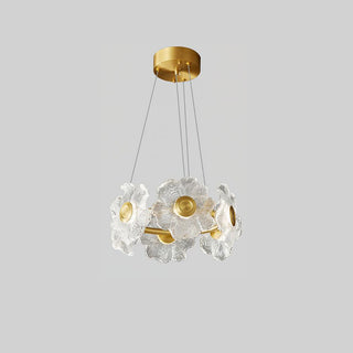 Aura Flora Glass Chandelier