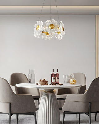 Aura Flora Glass Chandelier