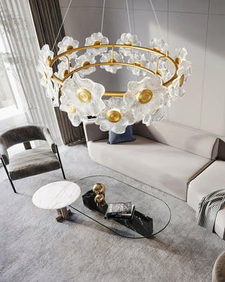 Aura Flora Glass Chandelier