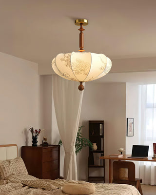 Floral Vintage Cloth Ceiling Light