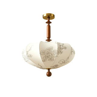 Floral Vintage Cloth Ceiling Light