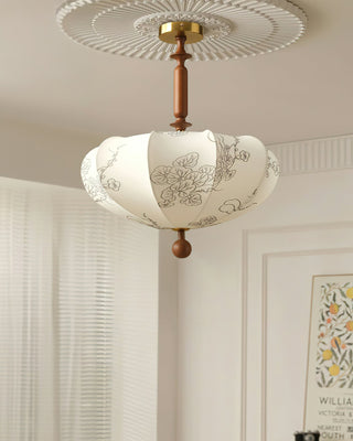 Floral Vintage Cloth Ceiling Light