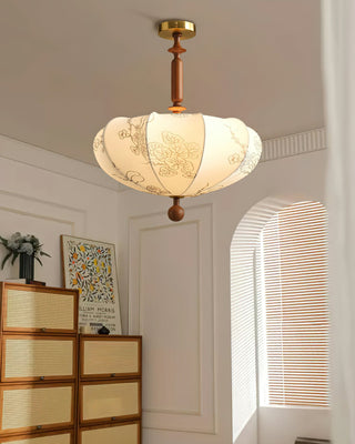 Floral Vintage Cloth Ceiling Light
