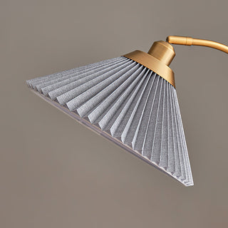 Florence Retro Brass Wood Floor Lamp