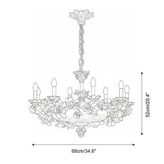 Vren Glamorous Plaster Chandelier