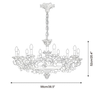 Vren Glamorous Plaster Chandelier