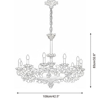 Vren Glamorous Plaster Chandelier