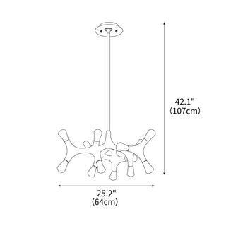 Anthesis Contemporary Wood Chandelier
