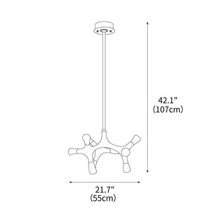 Anthesis Contemporary Wood Chandelier
