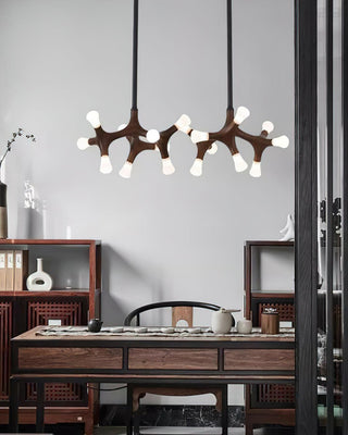 Anthesis Contemporary Wood Chandelier