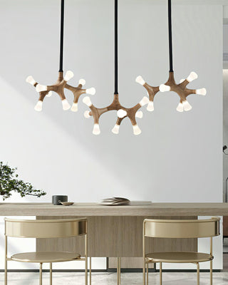 Anthesis Contemporary Wood Chandelier