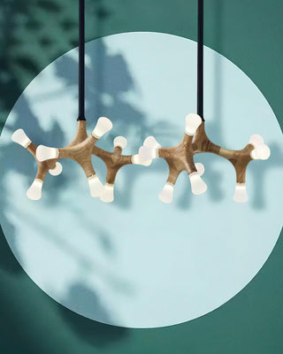 Anthesis Contemporary Wood Chandelier