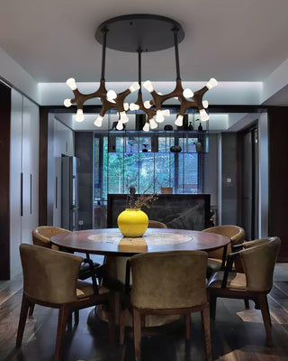 Anthesis Contemporary Wood Chandelier