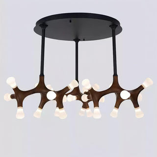 Anthesis Contemporary Wood Chandelier