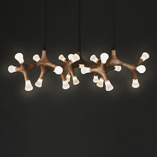 Anthesis Contemporary Wood Chandelier