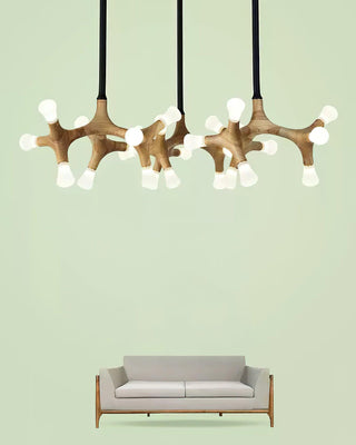 Anthesis Contemporary Wood Chandelier