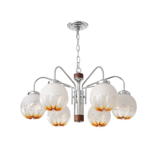 Flower Bud Floral Metal Chandelier