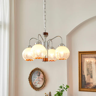 Flower Bud Floral Metal Chandelier