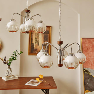 Flower Bud Floral Metal Chandelier