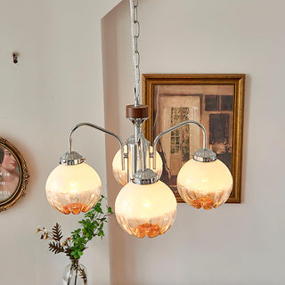 Flower Bud Floral Metal Chandelier
