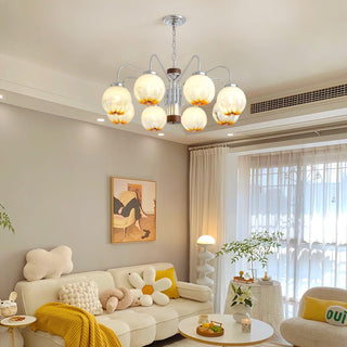 Flower Bud Floral Metal Chandelier