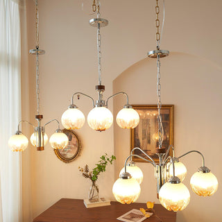 Flower Bud Floral Metal Chandelier