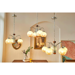 Flower Bud Floral Metal Chandelier