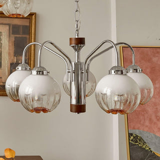 Flower Bud Floral Metal Chandelier
