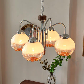 Flower Bud Floral Metal Chandelier