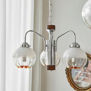 Flower Bud Floral Metal Chandelier