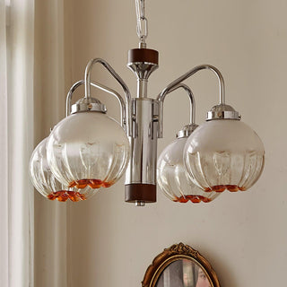 Flower Bud Floral Metal Chandelier