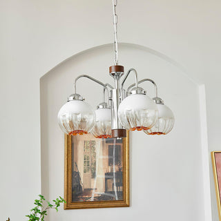 Flower Bud Floral Metal Chandelier