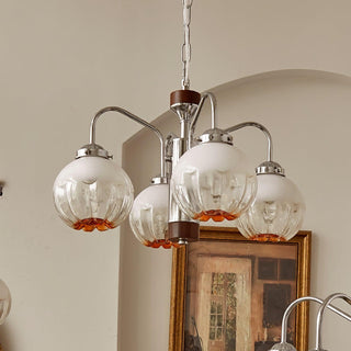 Flower Bud Floral Metal Chandelier