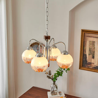 Flower Bud Floral Metal Chandelier