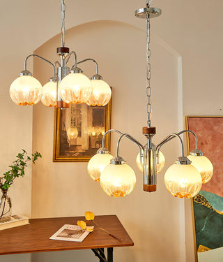 Flower Bud Floral Metal Chandelier