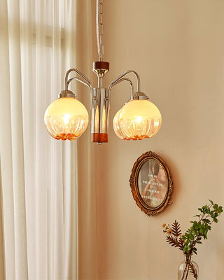 Flower Bud Floral Metal Chandelier